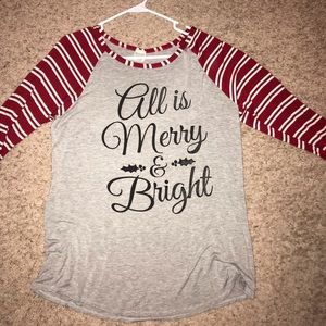 All is Merry & Bright Christmas Shirt